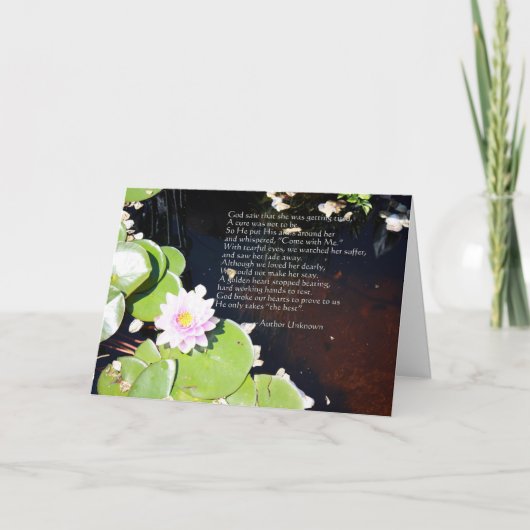 Tired Lilies Kaart (Voorkant)