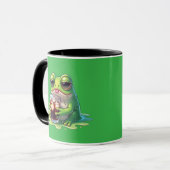 Tired Melted Frog Coffee Cute Mug Design Mok (Voorkant links)