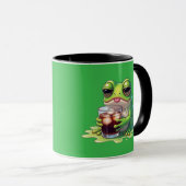 Tired Melted Frog Coffee Cute Mug Design Mok (Voorkant rechts)
