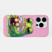 Tired Melted Frog Cute Phone Case Design iPhone Hoesje (Achterkant horizontaal)