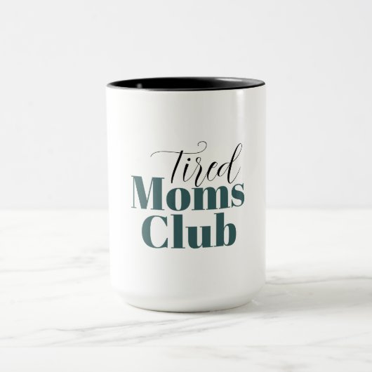 Tired moeders Club Water Fles Mok (Midden)