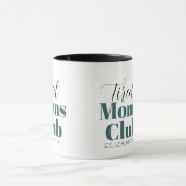 Tired moms club Calligrafie-monogram koffie-mok Mok (Midden)