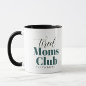 Tired moms club Calligrafie-monogram koffie-mok Mok (Links)