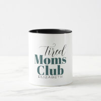 Tired moms club Calligrafie-monogram koffie-mok