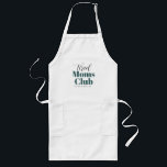 Tired moms club Calligrafie monogram Lang Schort<br><div class="desc">... </div>