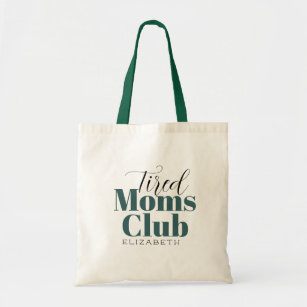 Tired Moms Club Gepersonaliseerd Canvas tas voor k