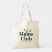 Tired Moms Club Gepersonaliseerd Canvas tas voor k (Achterkant)
