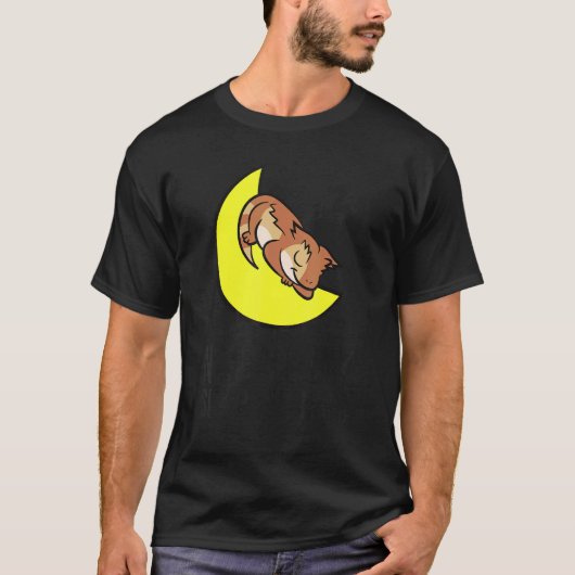Tired Nap All Day Sleep All Night Cute Crested Gec T-shirt (Voorkant)