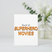 Tired of Superheld Movies Briefkaart (Staand voorkant)