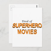 Tired of Superheld Movies Briefkaart (Voorkant / Achterkant)