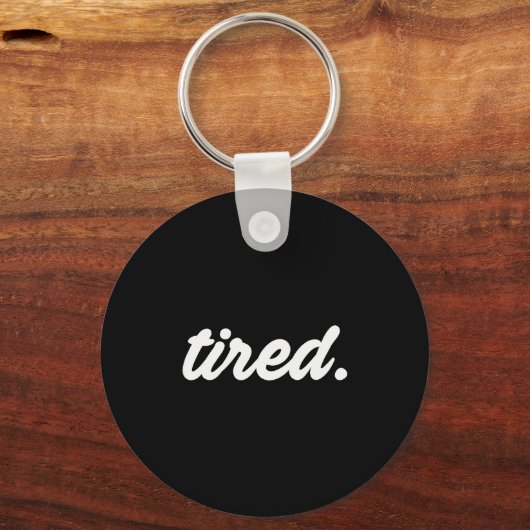 Tired Pajama Sleeng Pjs Men Women Top Pajamas Funn Sleutelhanger (Voorkant)