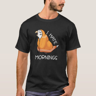 Tired Parrot Hates Mornings I White Budgie Budgeri T-shirt