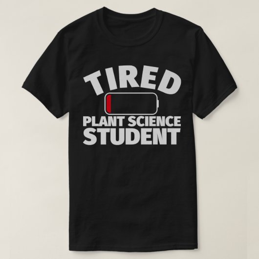 Tired Plant Science student Premium T-shirt (Design voorkant)