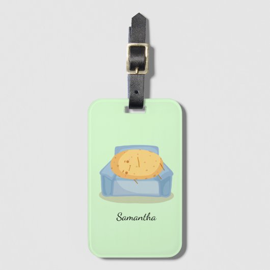 Tired Potato Bagagelabel (Voorkant (verticaal))