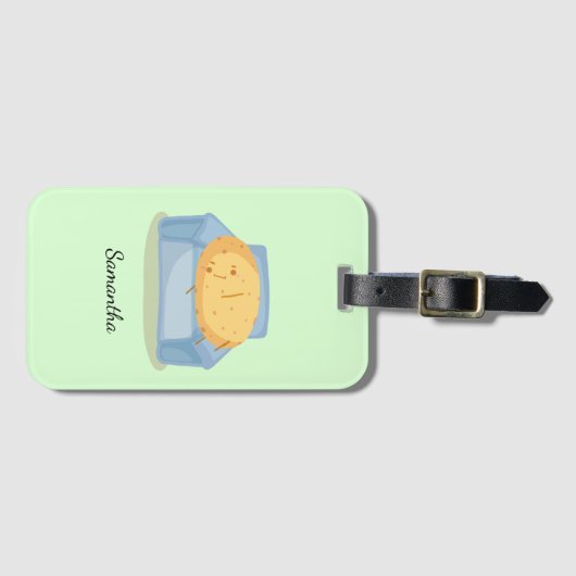 Tired Potato Bagagelabel (Voorkant (horizontaal))