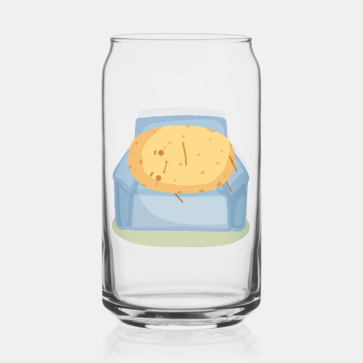 Tired Potato Blikvorm Glas (Voorkant)