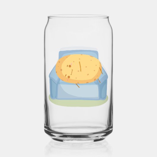 Tired Potato Blikvorm Glas (Achterkant)