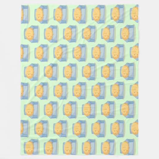 Tired Potato Fleece Deken (Voorkant)