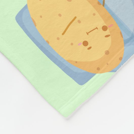 Tired Potato Fleece Deken (Hoek)