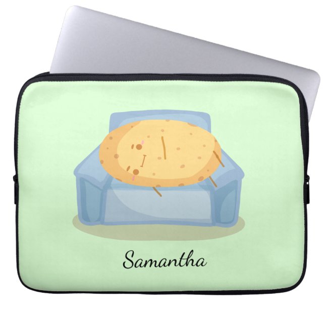 Tired Potato Laptop Sleeve (Voorkant)