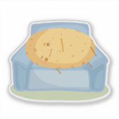 Tired Potato Sticker (Voorkant)