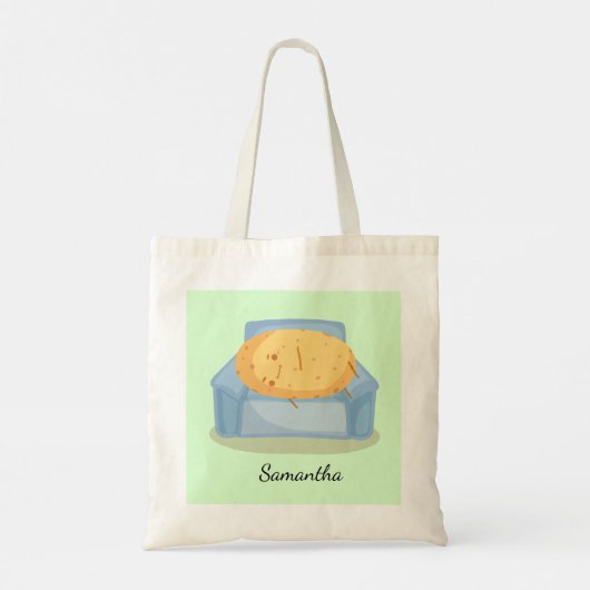 Tired Potato Tote Bag (Achterkant)