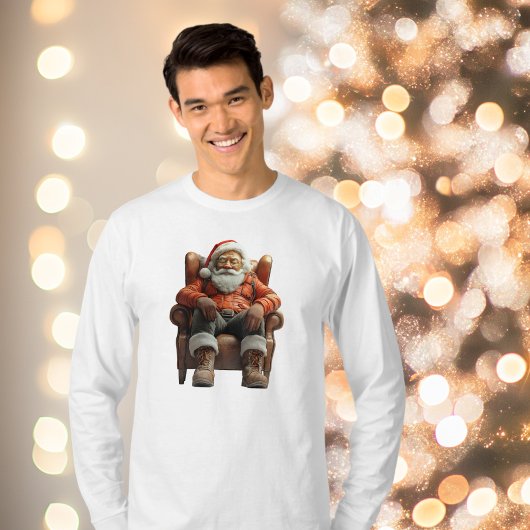 Tired Santa Mannen T-shirt g