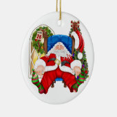 Tired Santa - SRF Keramisch Ornament (Rechts)