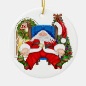 Tired Santa - SRF Keramisch Ornament (Voorkant)