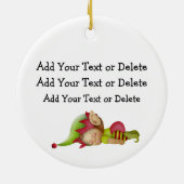 Tired Santa - SRF Keramisch Ornament (Achterkant)