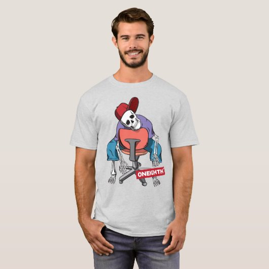 Tired skull. ONEIGHTH Tokyo Original T-shirt (Voorkant volledig)