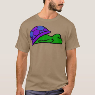Tired Turtle Exhausted Purple Shell T-shirt