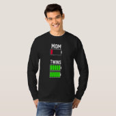 Tired Twin Ma Low Battery Moederdag T-shirt (Voorkant volledig)