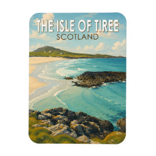Tiree eiland Schotland Illustratie Reis Kunst Magneet