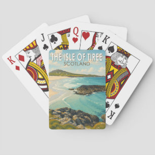Tiree eiland Schotland Illustratie Reis Kunst Pokerkaarten