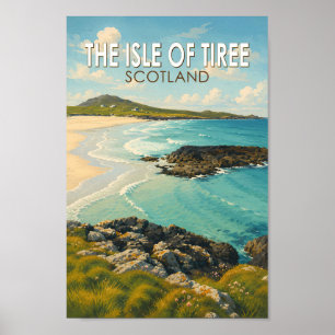 Tiree eiland Schotland Illustratie Reis Kunst Poster