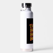 Tires Hot Heart Hotter Retro Flames Waterfles (Rechts)