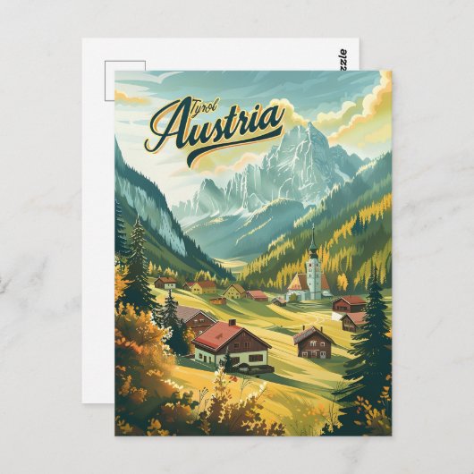 Tirol Austria Briefkaart (Voorkant / Achterkant)
