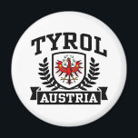Tirol Austria Magneet<br><div class="desc">Tirol Austria t-shirts en giften</div>