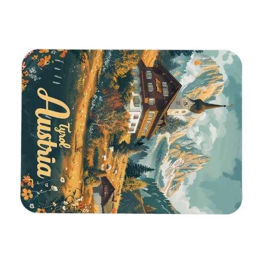 Tirol Austria Magneet (Horizontaal)