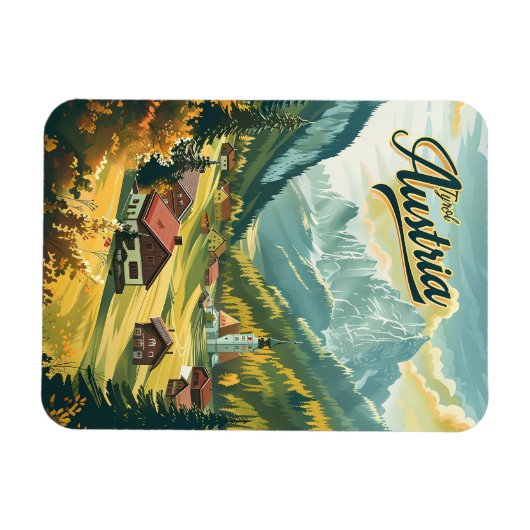 Tirol Austria Magneet (Horizontaal)