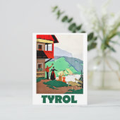 Tirol, een warme welkom briefkaart (Staand voorkant)