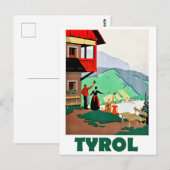 Tirol, een warme welkom briefkaart (Voorkant / Achterkant)