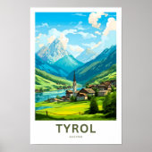 Tirol Oostenrijk Reisprint Poster (Voorkant)