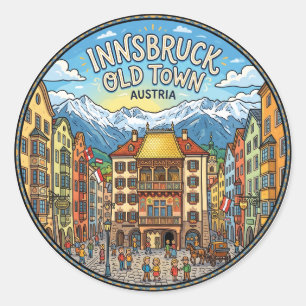 Tirol Oostenrijk Ronde Sticker