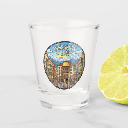 Tirol Oostenrijk Shot Glas (Voorkant)