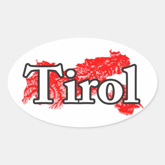 Tirol Ovale Sticker (Voorkant)