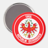 Tirol Round Emblem Magneet (Voorkant / Achterkant)
