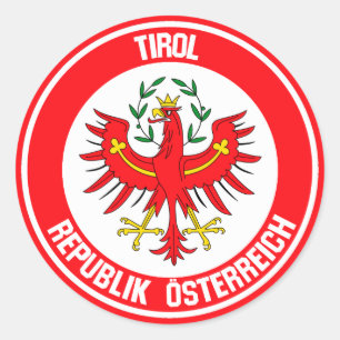 Tirol Round Emblem Ronde Sticker