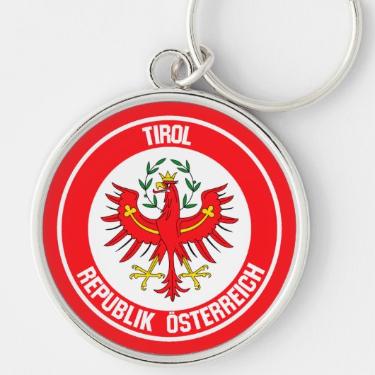 Tirol Round Emblem Sleutelhanger (Voorkant)